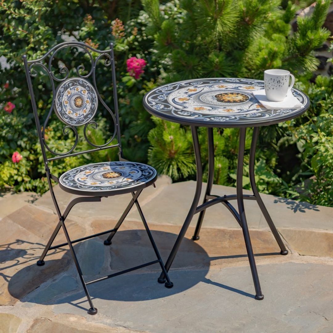 Mosaic Bistro Set – Luna – 3 Piece